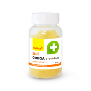 WOLFBERRY Omega 3, 6, 9 a perila želé s jablečnou příchutí 60 kusů obraz