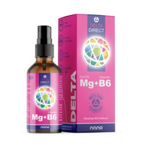DELTA DIRECT Hořčík + vitamín B6 sprej na pokožku 100 ml obraz