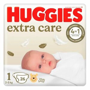 HUGGIES Dětské plenky extra care 1 velikost 2-5kg 26 kusů obraz