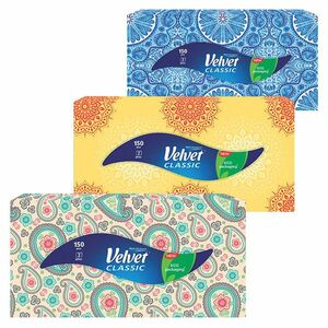 VELVET Classic Papírové kapesníky 2-vrstvé Box 150 kusů obraz