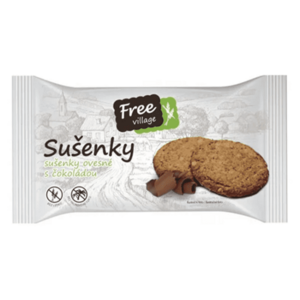 FREEVILLAGE Sušenky ovesné s čokoládou bez lepku 50 g obraz