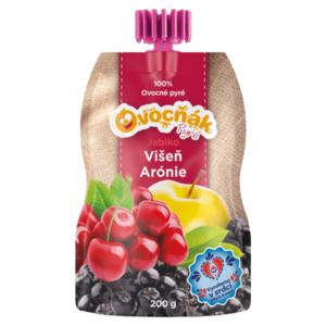OVOCŇÁK Pyré jablko s višní a aronie 200 g obraz
