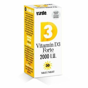 VIRDE Vitamín D3 Forte 2000 I.U. 30 tablet obraz