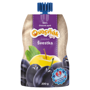 OVOCŇÁK Pyré jablko a švestka 200 g obraz