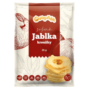 OVOCŇÁK Sušené jablečné kroužky 25 g obraz