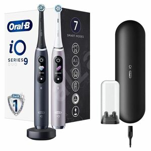 ORAL-B iO9 Series Duo Pack Black/Rose Extra Handle elektrický zubní kartáček obraz