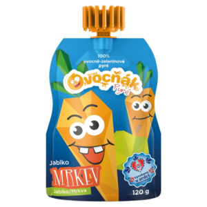 OVOCŇÁK Pyré jablko a mrkev 120 g obraz