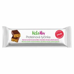 KETOMIX Proteinové tyčinky s příchutí jahody 16 ks obraz