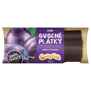 OVOCŇÁK Ovocné plátky jablko a švestka 20 g obraz