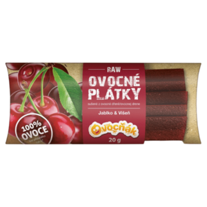 OVOCŇÁK Ovocné plátky jablko a višeň 20 g obraz