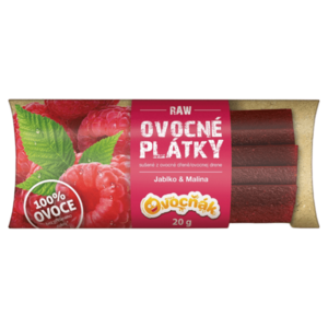 OVOCŇÁK Ovocné plátky jablko a malina 20 g obraz