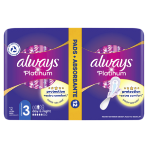 ALWAYS Platinum Day & Night Hygienické vložky s křidélky 12 kusů obraz