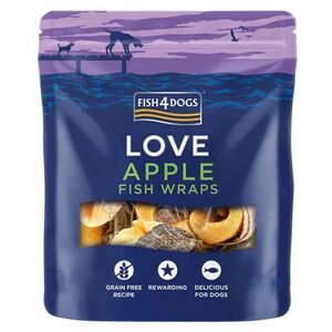 FISH4DOGS Pamlsky pro psy rybí závitky s jablkem 90 g obraz