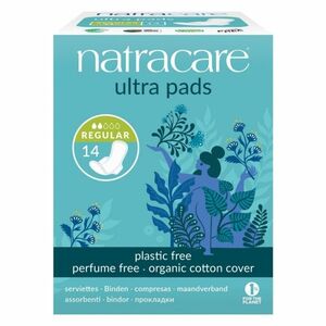 NATRACARE Menstruační vložky Ultra REGULAR s křidélky 14 ks obraz
