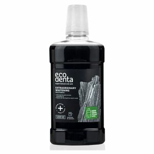 ECODENTA Extra bělící ústní voda s černým dřevěným uhlím 500 ml obraz
