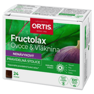 ORTIS Fructolax ovoce & vláknina 24 žvýkacích kostek obraz