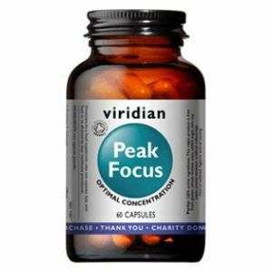 VIRIDIAN Nutrition Organic Peak Focus 60 kapslí obraz