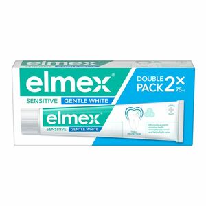 ELMEX Sensitive Gentle White zubní pasta pro citlivé zuby 2 x 75 ml obraz