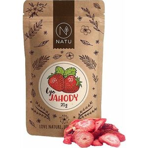 NATU Lyofilizované jahody plátky 20 g obraz