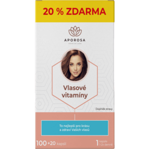 APOROSA premium Vlasové vitaminy 120 kapslí obraz