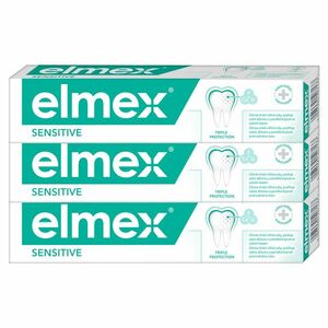 ELMEX Sensitive zubní pasta pro citlivé zuby 3 x 75 ml obraz