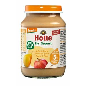 HOLLE BIO Dětská přesnídávka jablko a hrušky 190 g obraz