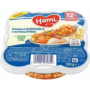 HAMI masozeleninový talířek Zeleninové ratatouille s mořskou rybou, 12+ 230 g obraz