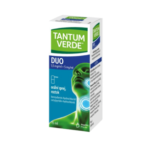 TANTUM VERDE DUO 1, 5 mg/ml + 5 mg/ml orální sprej, roztok 15 ml obraz