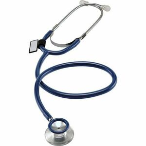 MDF Dual head Stetoskop pro interní medicínu modrý obraz