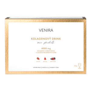VENIRA kolagenový drink pro vlasy, nehty a pleť, mix 3 příchutí (jahoda, meloun, lesní plody), 30 sáčků obraz