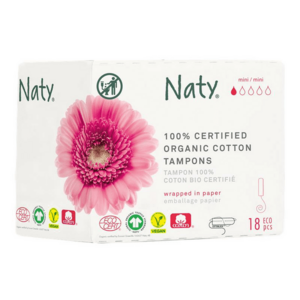 ECO BY NATY Dámské tampóny ECO by Naty, mini 18 ks obraz