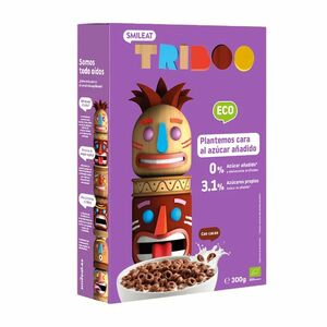 SMILEAT BIO cereální kakaové kroužky bez přidaného cukru 300 g obraz