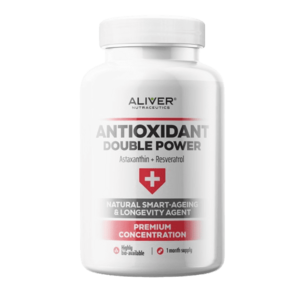 ALIVER Antioxidant Double Power, Astaxanthin+Resveratrol 60 kapslí obraz