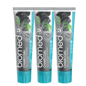 BIOMED Charcoal zubní pasta 3 x 100 g obraz