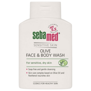 SEBAMED Mycí emulze na tělo a obličej, olivová 200 ml obraz