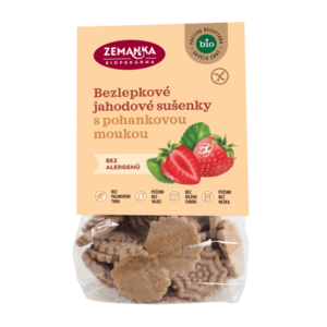 ZEMANKA Bezlepkové pohankovo - jahodové bio sušenky 100 g obraz