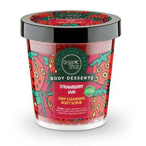 ORGANIC SHOP Detoxikační tělový peeling – Jahodový džem 450 ml obraz