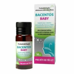 BACENTOS-D Baby orální probiotické kapky 3+ 10 ml obraz