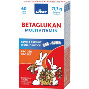 VITAR KIDS Betaglukan Multivitamin 60 tablet obraz