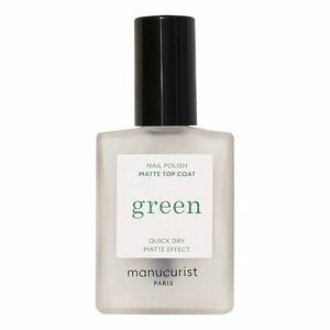 MANUCURIST - Zelená – Top Coat Mat obraz