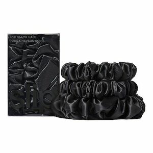 SLIP - Back to basics – Gumičky z čistého hedvábí, černá obraz