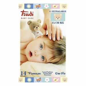 Trudi Dětské pleny Dry Fit s vrstvou Perfo-Soft XL 15-30 kg 14 ks obraz