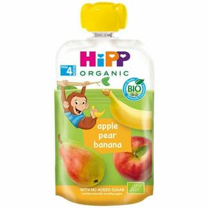 Hipp BIO 100% ovoce jablko-hruška-banán 100 g obraz