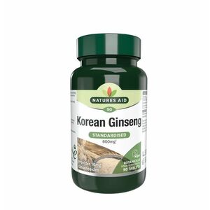 Natures Aid Korejský ženšen pravý extrakt 40 mg 90 tablet obraz