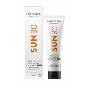 MÁDARA Opalovací krém s obsahem rostlinných kmenových buněk a antioxidanty SPF30 100 ml obraz