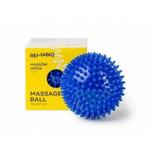 Rehabiq Masážní míček ježek 10 cm 1 ks modrý obraz