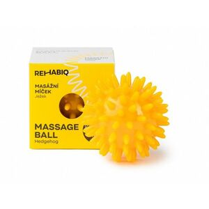 Rehabiq Masážní míček ježek 6 cm 1 ks žlutý obraz