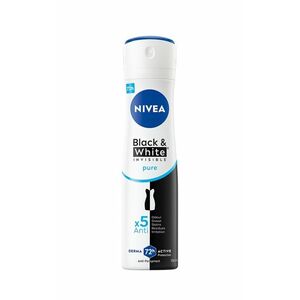 Nivea Black & White Invisible Pure antiperspirant ve spreji pro ženy 150 ml obraz