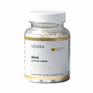 Venira Akné ve formě srdíček 120 tablet citrón obraz