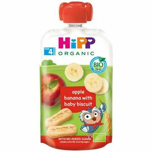 Hipp BIO Hippies jablko-banán-baby sušenky 100 g obraz